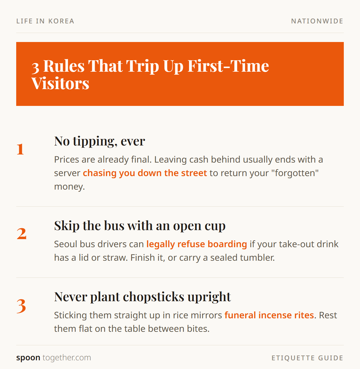 3 etiquette rules that trip up first-time visitors to Korea